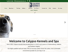 Tablet Screenshot of calypsokennels.com